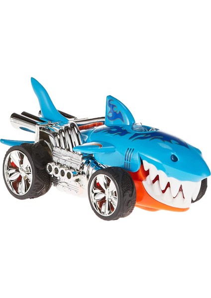 Her Çocuğun Hayali: Hot Wheels Sesli ve Işıklı Monster Action Köpek Balığı Araba 22CM.