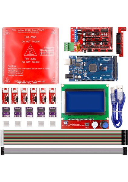 Ramps 1.4 Yazıcı Için 3D Yazıcı Kiti 11 Parça 24 Adet
