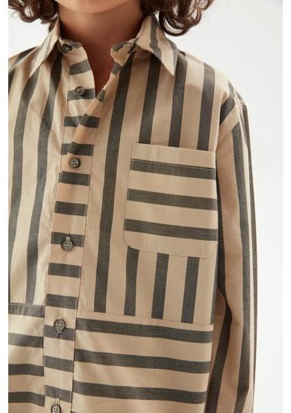 Erkek Çocuk Desenli Gömlek 23FW0NB3606 modelleri