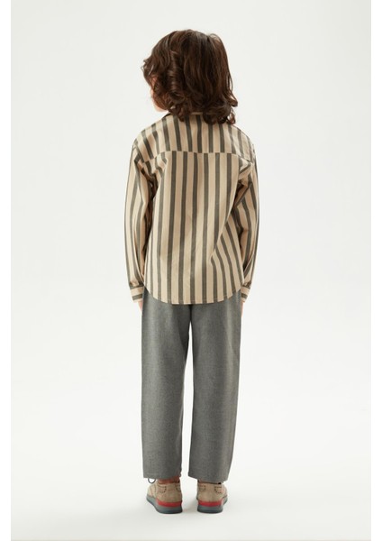 Erkek Çocuk Desenli Gömlek 23FW0NB3606 fırsatları