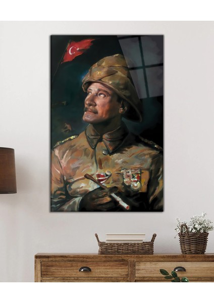 Yapay Zeka Atatürk Uv Baskılı Cam Tablo, Ev ve Ofis Duvar Dekoru Hediyelik fiyatları
