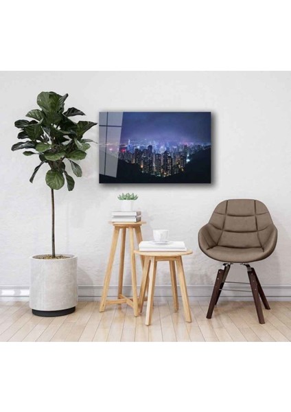 Şehir Manzara Cam Tablo 4mm Dayanıklı Temperli Cam fiyatları