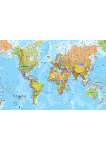 Dünya Haritası 59 Cam Tablo
