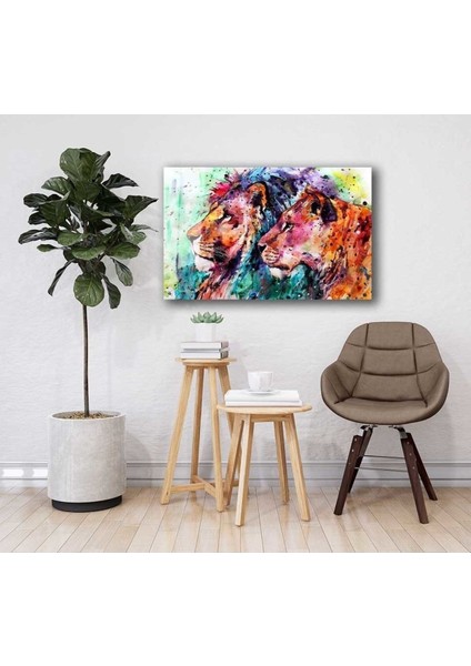 Aslan Hayvan Cam Tablo 4mm Dayanıklı Temperli Cam fiyatları