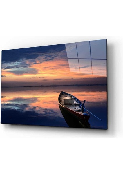 Günbatımı Manzara Cam Tablo 4mm Dayanıklı Temperli Cam