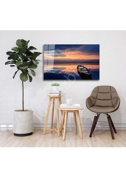 Günbatımı Manzara Cam Tablo 4mm Dayanıklı Temperli Cam fiyatları