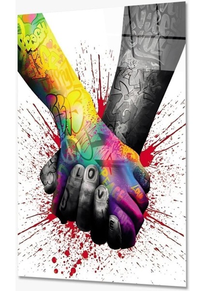 Soyut Cam Tablo 4mm Dayanıklı Temperli Cam