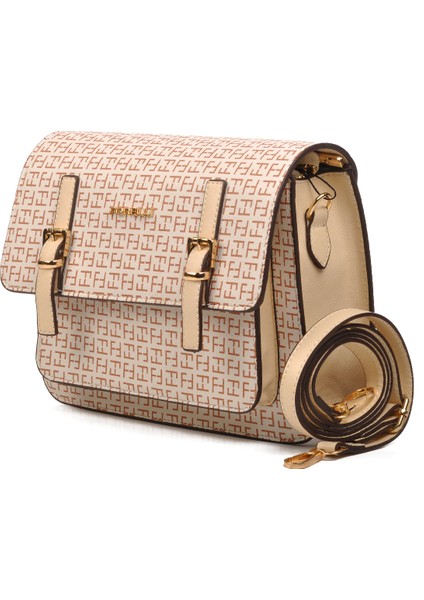 4A49 Bej Desenli Kadın Omuz Çantası modelleri