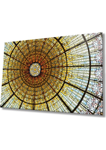 Renkli Soyut Cam Tablo