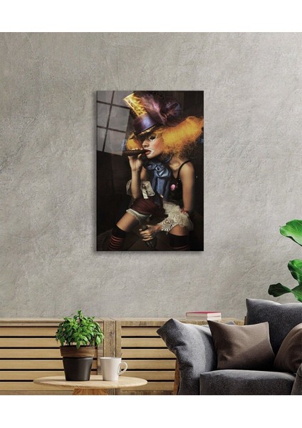 Kadın Joker Tablo Cam Tablo, Ev ve Ofis Duvar Dekoru Hediyelik Büyük Tablo Dayanıklı Cam fiyatları