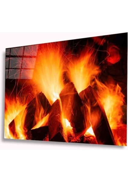 Alev Cam Tablo 4mm Dayanıklı Temperli Cam