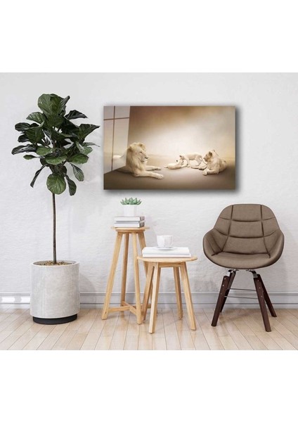 Aslan Hayvan Cam Tablo 4mm Dayanıklı Temperli Cam fiyatları