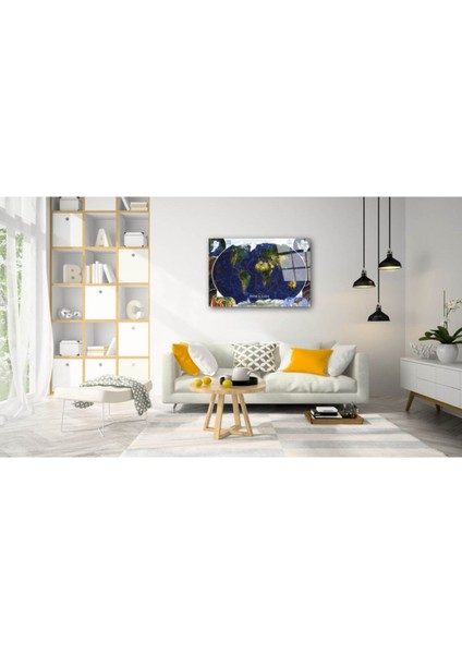 Dünya Haritası 55 Cam Tablo fiyatları