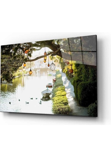 Çiçek Doğa Manzara Cam Tablo 4mm Dayanıklı Temperli Cam