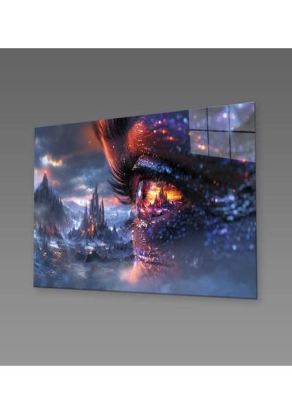 Kozmik Vizyon Cam Tablo Hediyelik Büyük Tablo Ev Ofis Dekoru fiyatları