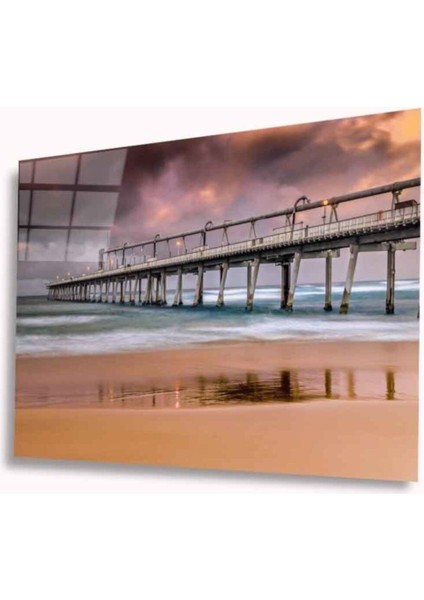 Köprü Manzara Cam Tablo 4mm Dayanıklı Temperli Cam