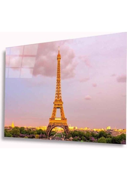 Eyfel Kulesi Cam Tablo 4mm Dayanıklı Temperli Cam