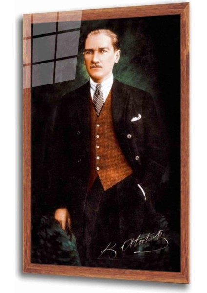 Atatürk Cam Tablo 4 mm Dayanıklı Temperli Cam