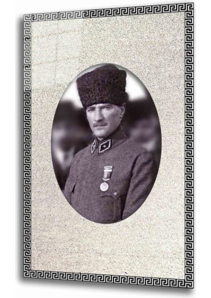 Atatürk Cam Tablo 4 mm Dayanıklı Temperli Cam