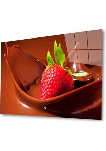 Meyveler Cam Tablo 4mm Dayanıklı Temperli Cam