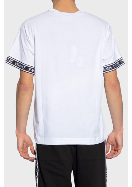 Logolu Bisiklet Yaka Pamuklu Regular Fit T Shirt Erkek T Shirt 76GAHC06 CJ01C 003