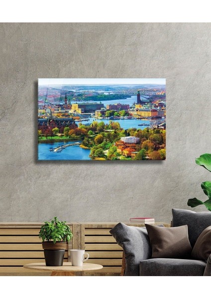 Şehir Manzaralı Cam Tablo, Ev ve Ofis Duvar Dekoru Hediyelik Büyük Tablo Dayanıklı Cam fiyatları