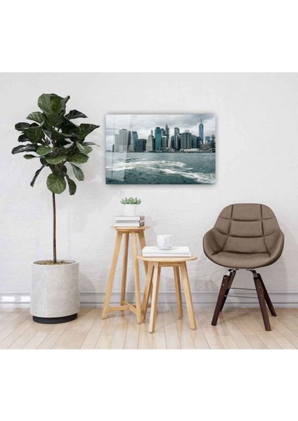 Şehir Manzarası Cam Tablo 4mm Dayanıklı Temperli Cam fiyatları