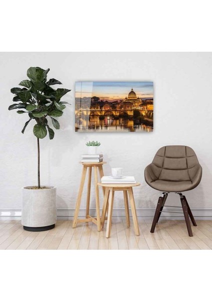 Şehir Manzarası Cam Tablo 4mm Dayanıklı Temperli Cam fiyatları