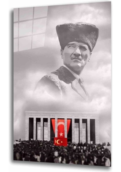 Dayanıklı Temperli Cam Atatürk Cam Tablo 4 mm