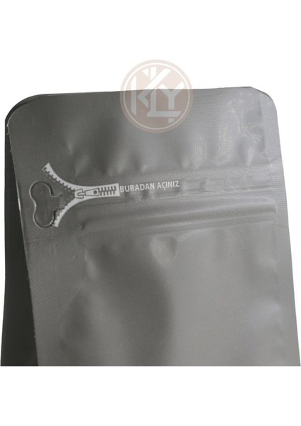 Gri Flat Bottom Kilitli Buradan Açınız Torba 11X21+4 cm 250 gr 1000 Adet modelleri