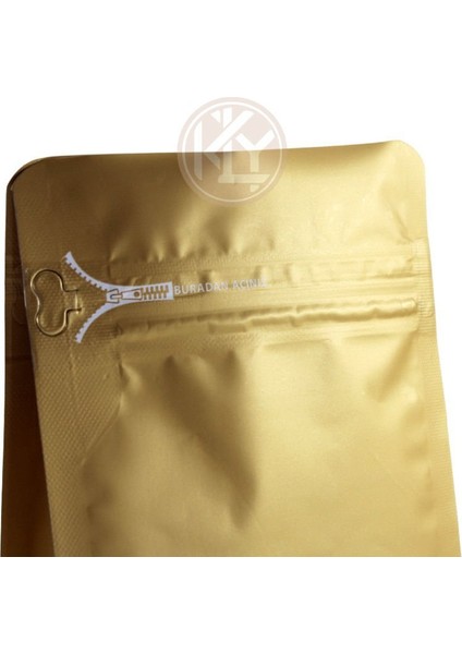 Altın Yaldız Flat Bottom Kilitli Buradan Açınız Torba 11X21+4 cm 250 gr 100 Adet modelleri