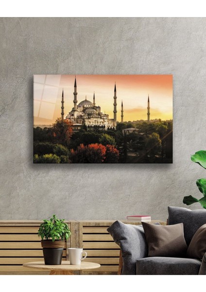 Istanbul Cami Manzara 4mm Dayanıklı Cam Tablo Temperli Cam fiyatları