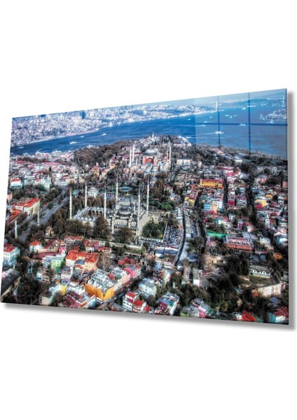Istanbul Manzara 4mm Dayanıklı Cam Tablo Temperli Cam