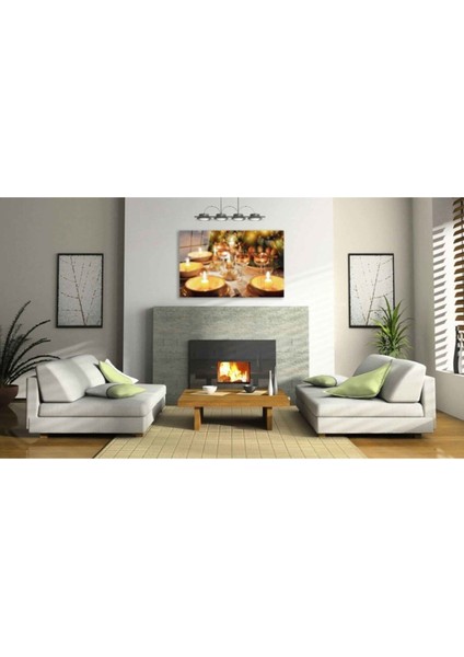 Dekorcumshop Mum Kandil Cam Tablo 4mm Dayanıklı Temperli Cam fiyatları