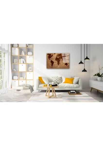 Dünya Haritası 63 Cam Tablo fiyatları