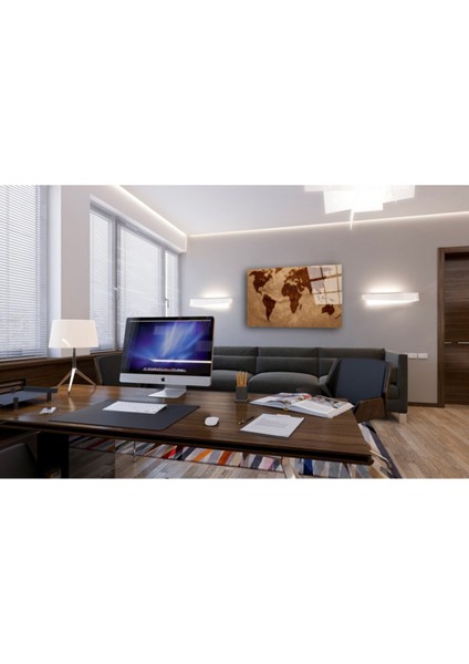 Dünya Haritası 63 Cam Tablo modelleri