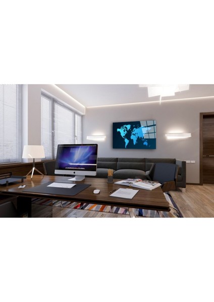 Dünya Haritası 17 Cam Tablo modelleri