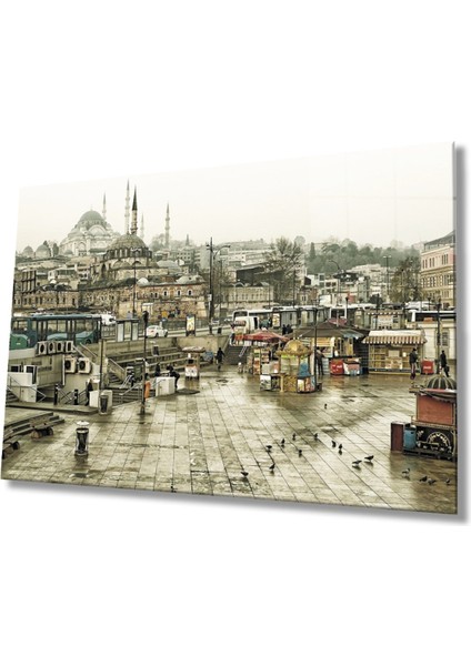 Istanbul Manzara Cam Tablo