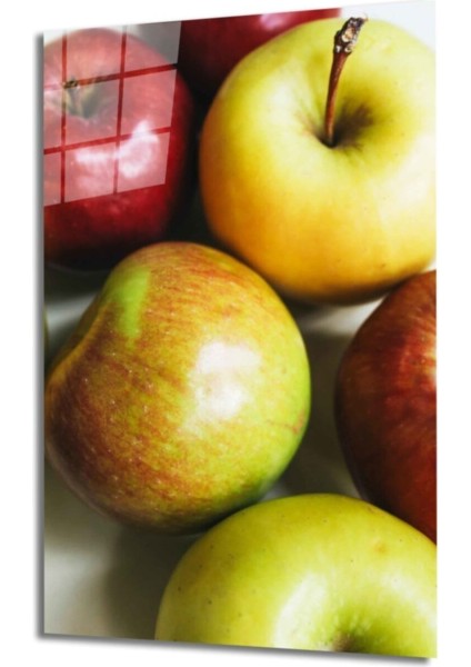 Meyveler Cam Tablo 4mm Dayanıklı Temperli Cam