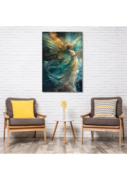 Kozmik Rüya Cam Tablo Hediyelik Büyük Tablo Ev Ofis Dekoru