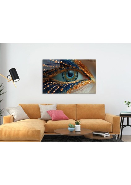 Işıltının Izinde Cam Tablo Hediyelik Büyük Tablo Ev Ofis Dekoru