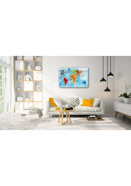 Dünya Haritası 74 Cam Tablo fiyatları