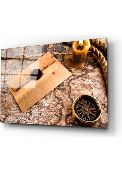 Dünya Haritası 38 Cam Tablo