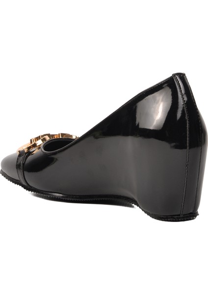 312078 Siyah Kadın Dolgu Topuklu Ayakkabı fırsatları