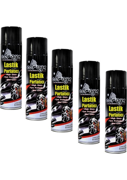 Premium Lastik Parlatıcı Tampon Parlatıcı Koruyucu Aerosol Sprey 500 ml Kaliteli 5 Adet fiyatları