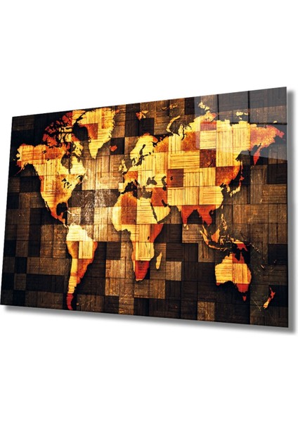 Dünya Haritası Cam Tablo fiyatları