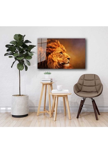 Aslan Hayvan Cam Tablo 4mm Dayanıklı Temperli Cam fiyatları