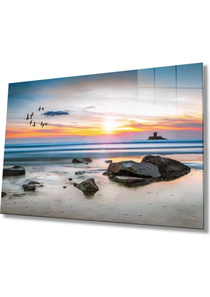 Doğa Manzara Cam Tablo 4mm Dayanıklı Temperli Cam