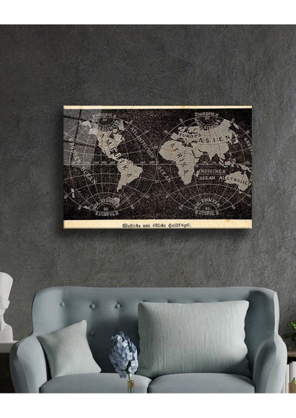 Dünya Haritası 25 Cam Tablo fiyatları