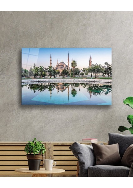 Istanbul Cami Manzara 4mm Dayanıklı Cam Tablo Temperli Cam fiyatları